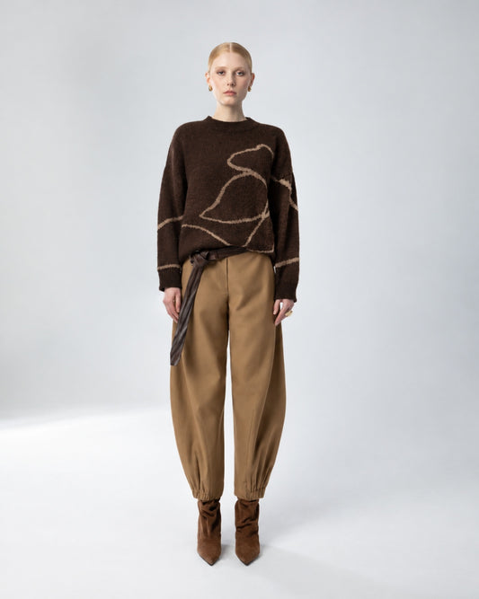  RIRI PANTS CAMEL - Vesta Donna 