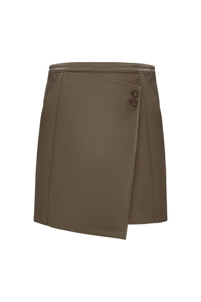  ONIA ECO LEATHER SKIRT - Vesta Donna 