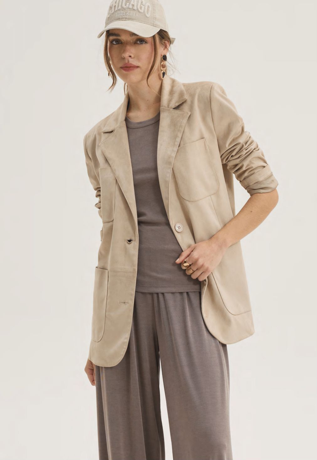  AMAIS JACKET ECRU - Vesta Donna 