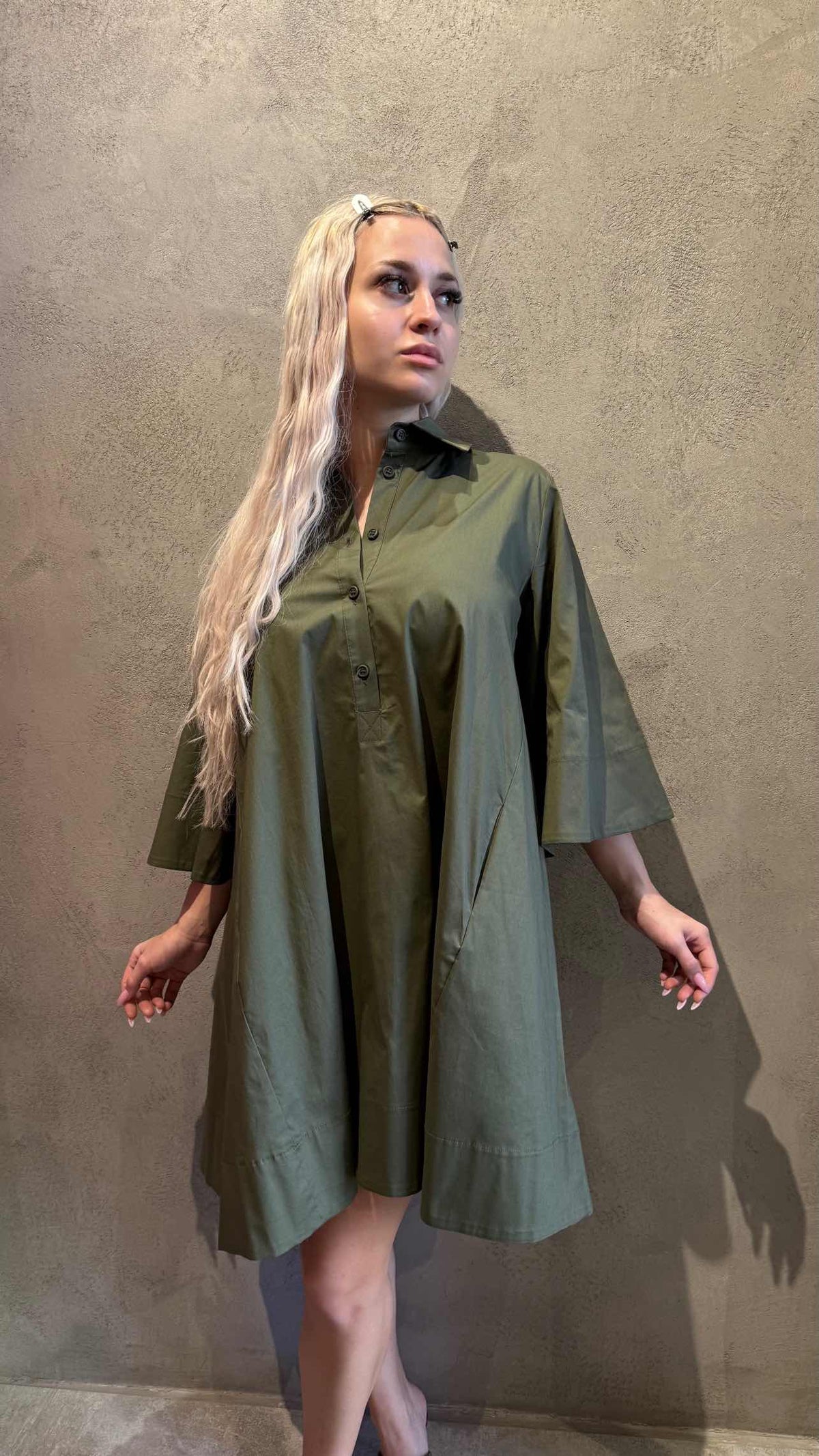  KRISSY DRESS KHAKI - Vesta Donna 