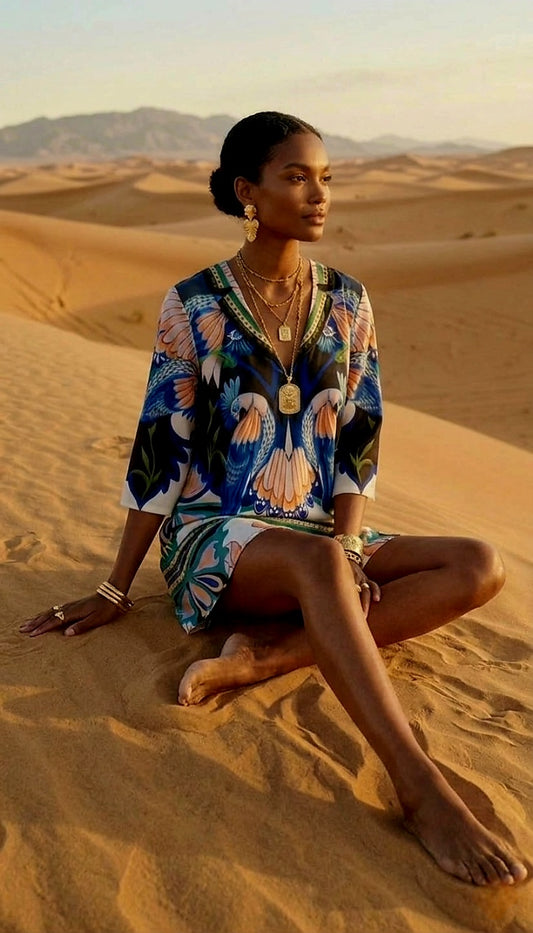  EXOTIC MIRAGE MINI DRESS - Vesta Donna 