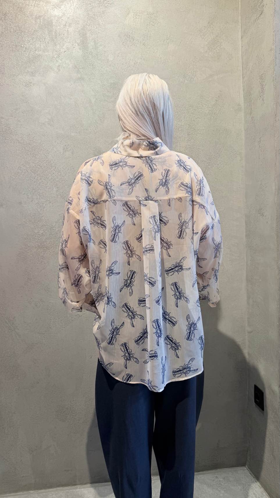  LOBSTER SHIRT BLUE - Vesta Donna 