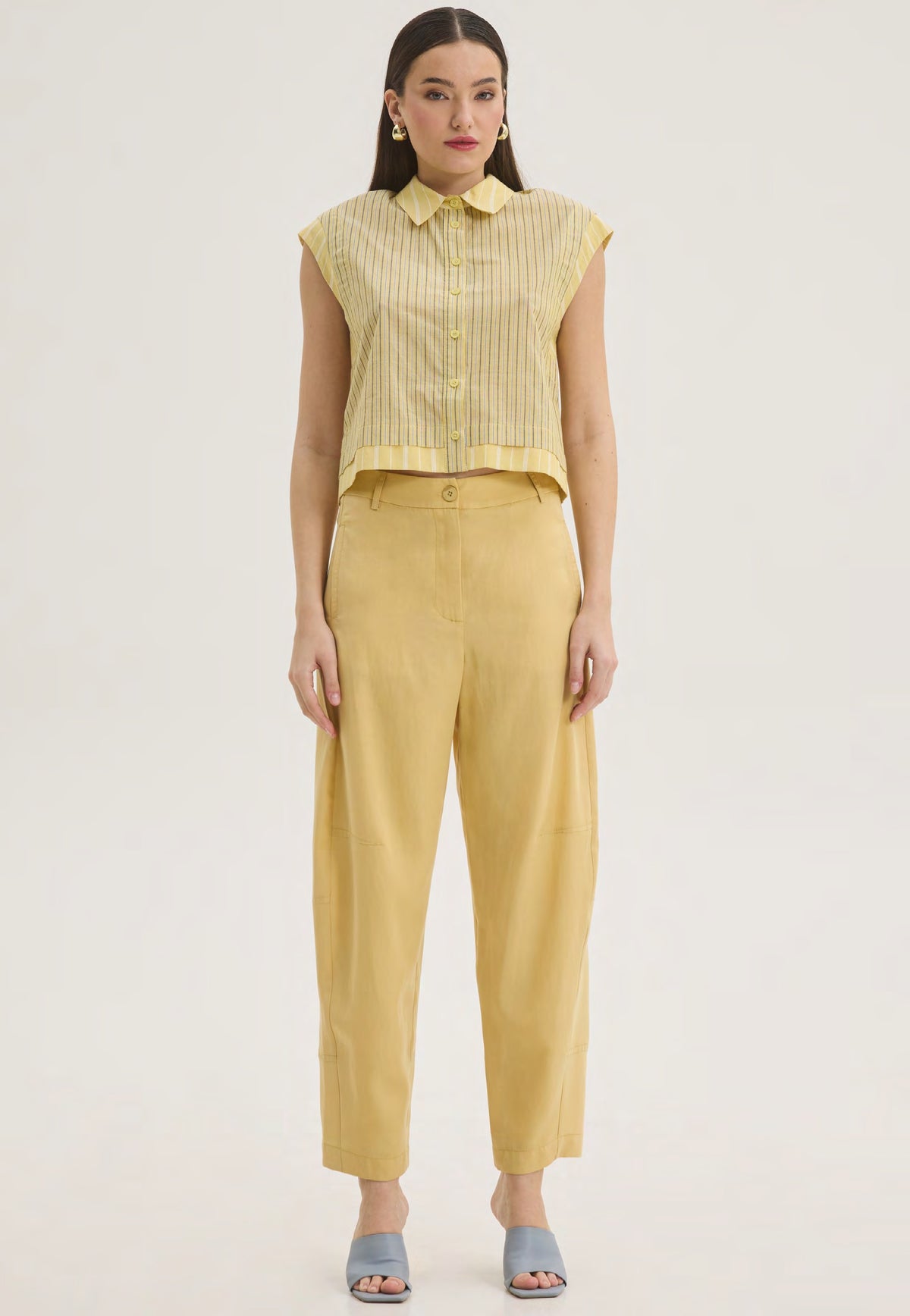  LOREN SLOUCHY PANTS MUSTARD - Vesta Donna 