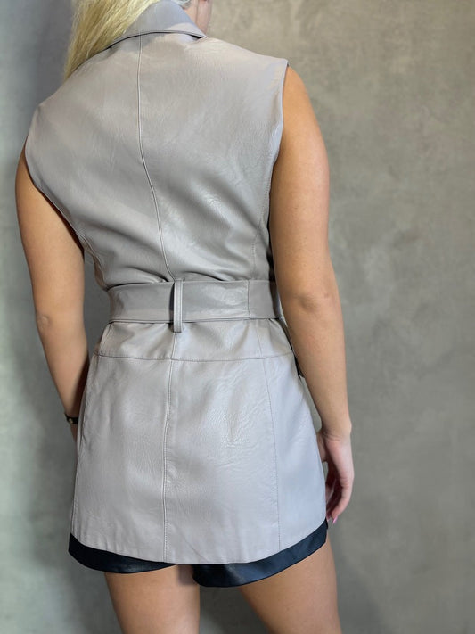  ADALIN ECO LEATHER VEST ELEPHANT - Vesta Donna 