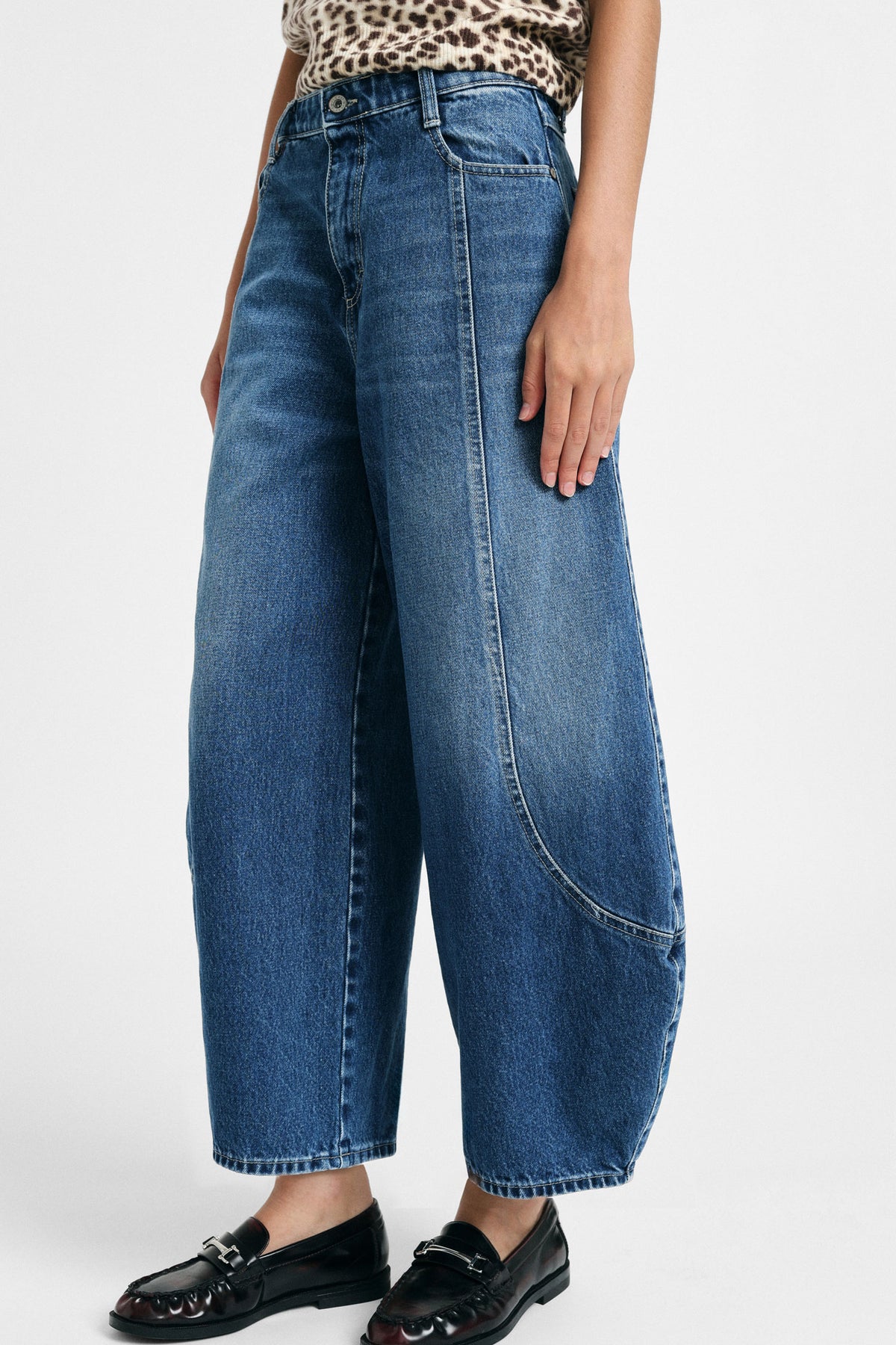  MILA BALLOON DENIM PANTS - Vesta Donna 