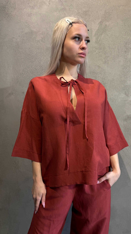  JANAE TUNIC TOP CHILI - Vesta Donna 