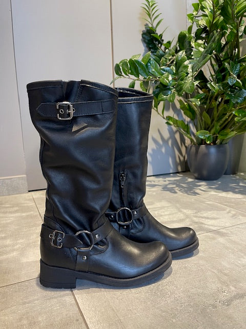  NERO BIKER  BOOTS - Vesta Donna 