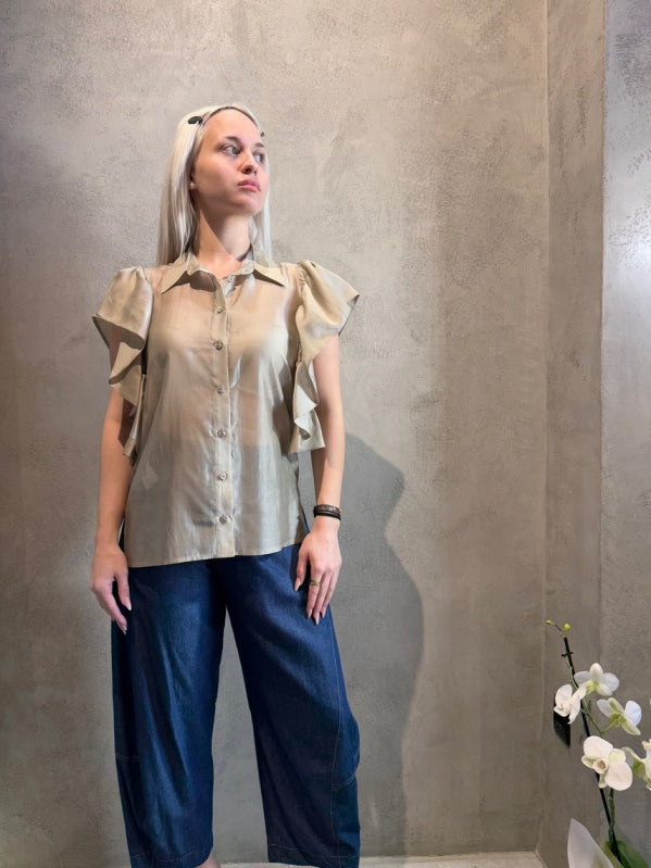  VERONICA SHIRT STONE - Vesta Donna 