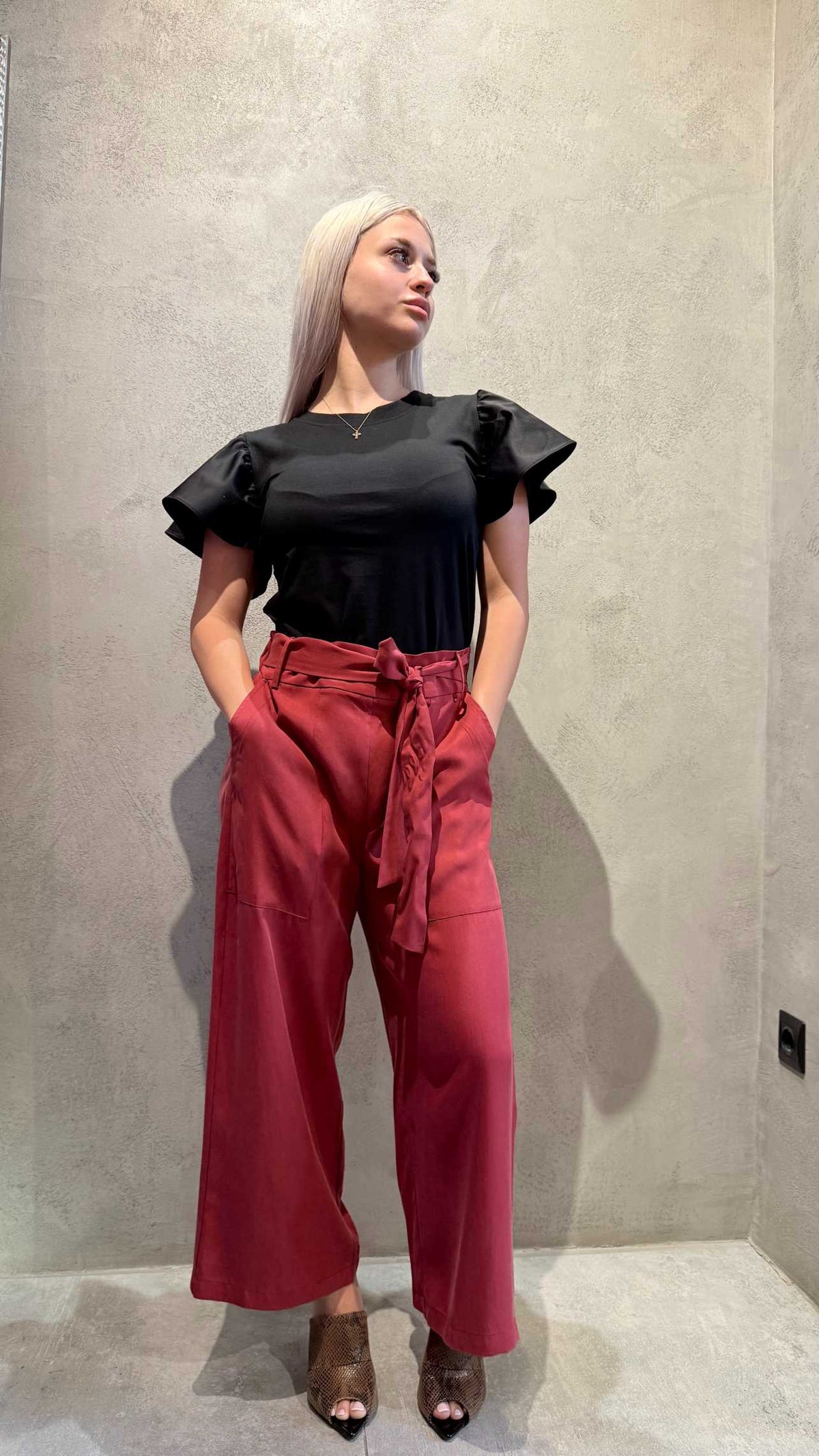  SOPHIA CROP PANTS CHILLY - Vesta Donna 