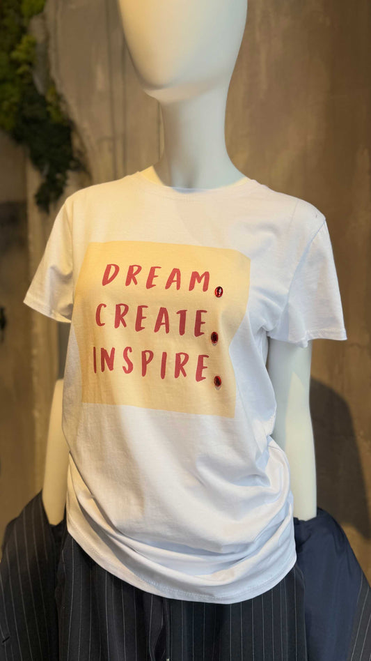  DREAM & STRASS T-SHIRT - Vesta Donna 