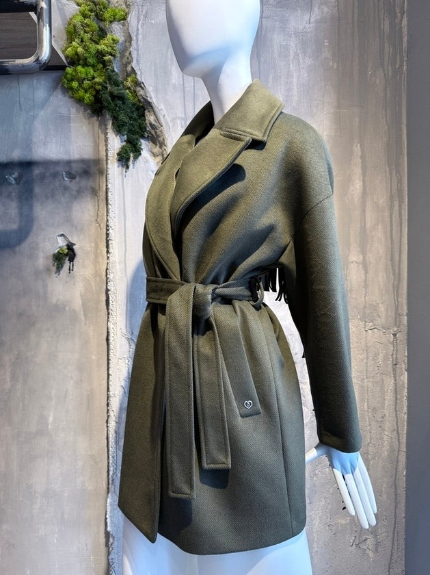  MONIA COAT KHAKI - Vesta Donna 