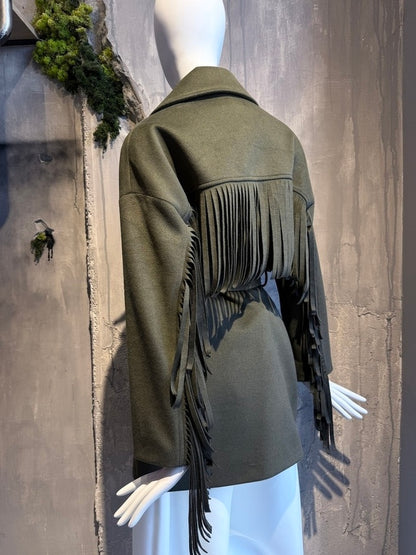  MONIA COAT KHAKI - Vesta Donna 