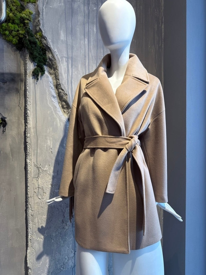  MONIA COAT BEIGE - Vesta Donna 