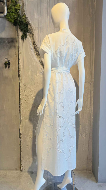  ELECTRA DRESS WHITE - Vesta Donna 