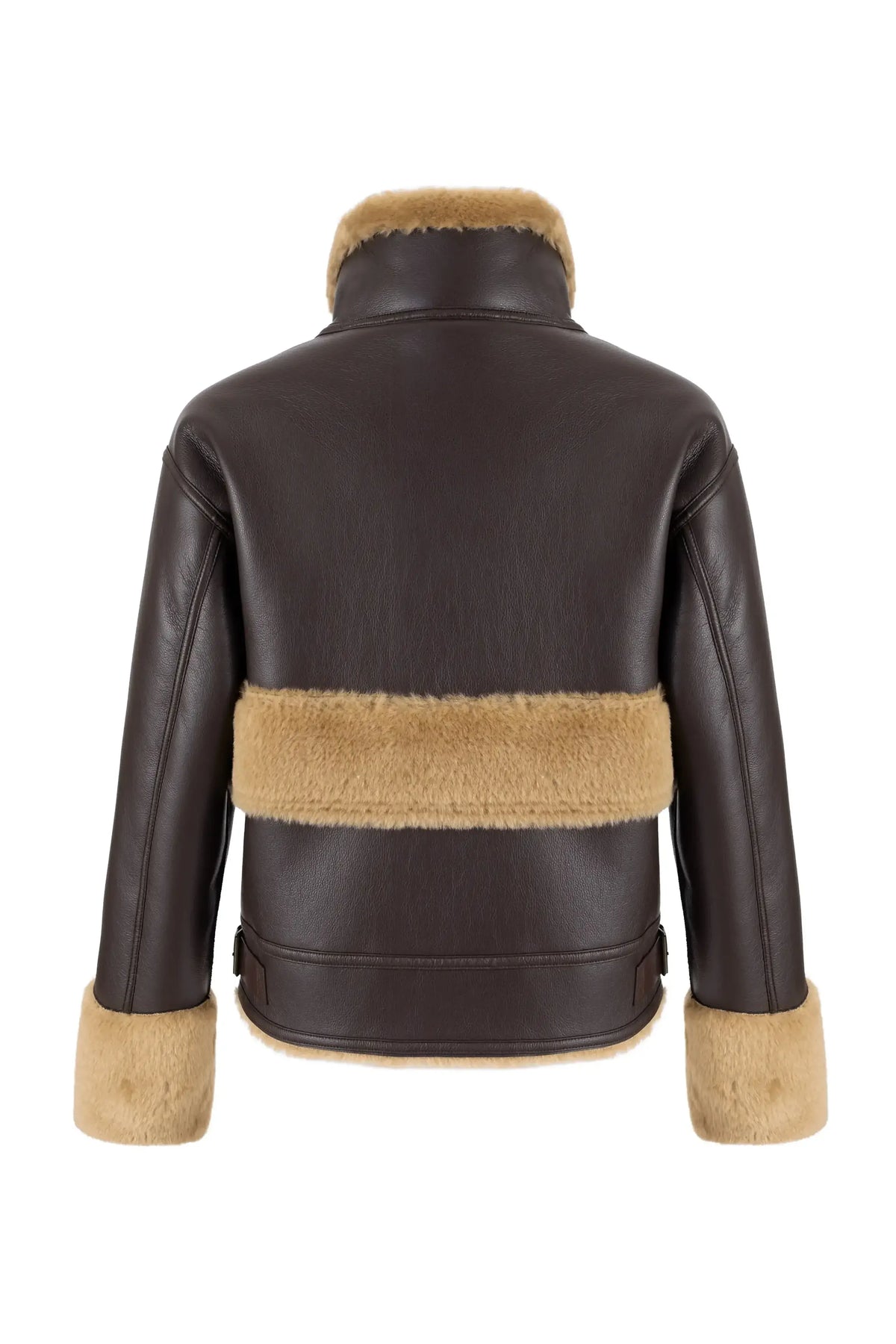  SINTHIA AVIATOR JACKET BROWN - Vesta Donna 