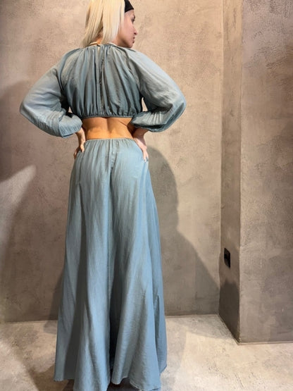  NYSA DRESS GREY - Vesta Donna 
