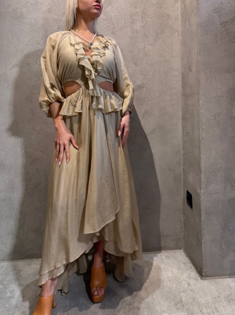  NYSA DRESS BEIGE - Vesta Donna 