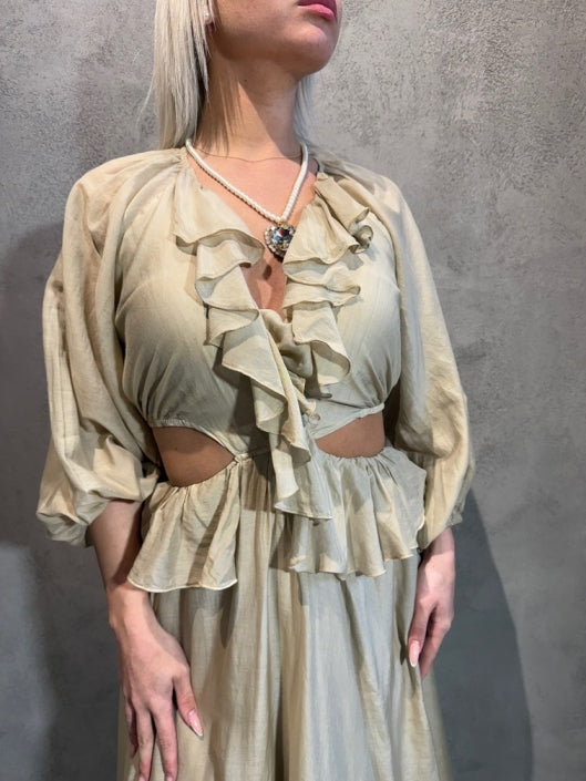  NYSA DRESS BEIGE - Vesta Donna 