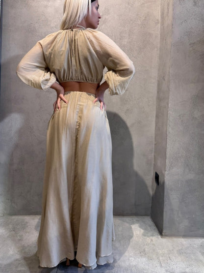  NYSA DRESS BEIGE - Vesta Donna 