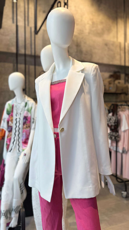  BASIC BLAZER WHITE - Vesta Donna 