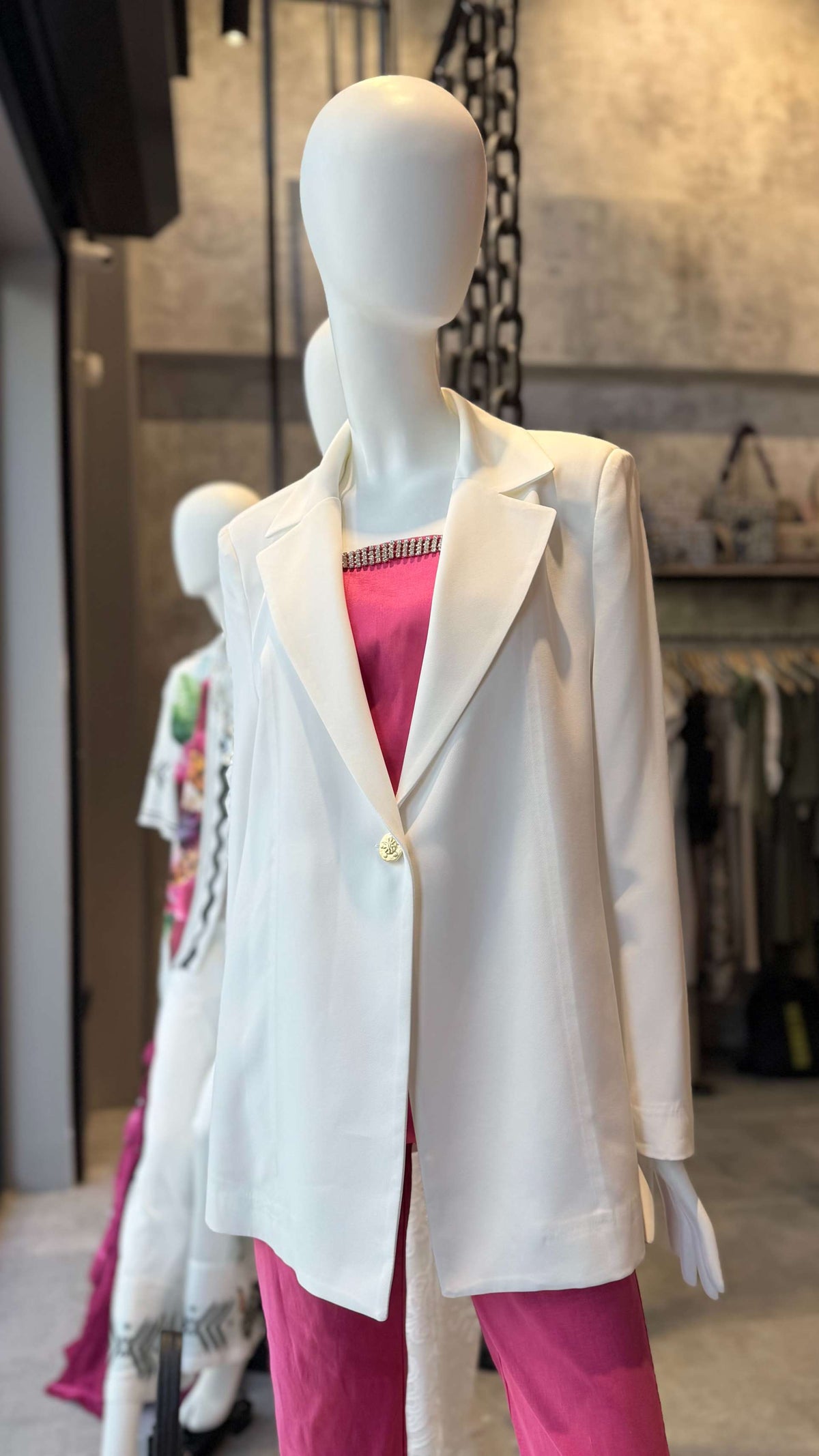  BASIC BLAZER WHITE - Vesta Donna 