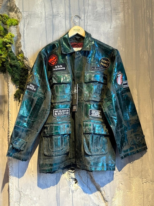  FILIZIA JACKET FOREST GREEN FOIL - Vesta Donna 