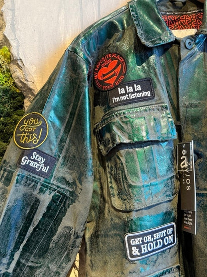  FILIZIA JACKET FOREST GREEN FOIL - Vesta Donna 