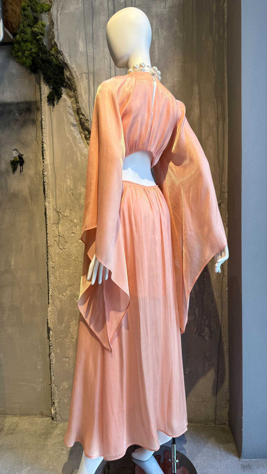  SEEZY CUT OUT DRESS PEACH - Vesta Donna 