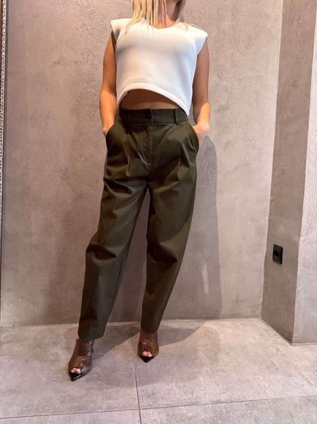  BRENDA PANTS KHAKI - Vesta Donna 