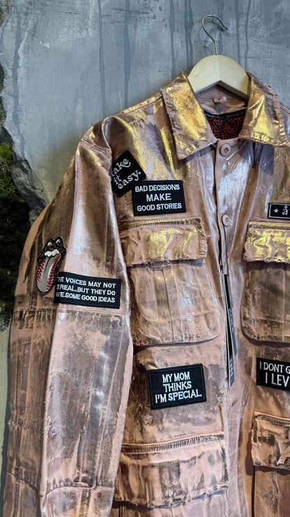  GELANIA JACKET POWDER FOIL - Vesta Donna 