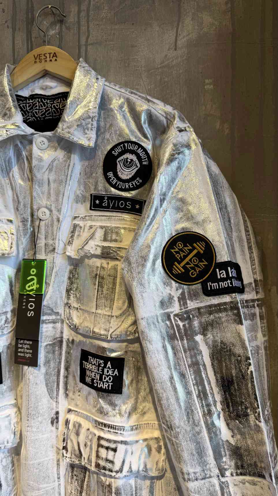  GEMELLI JACKET WHITE FOIL - Vesta Donna 