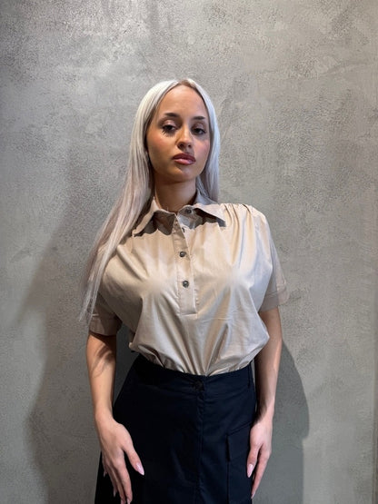  VIKTORIA SHIRT BEIGE - Vesta Donna 