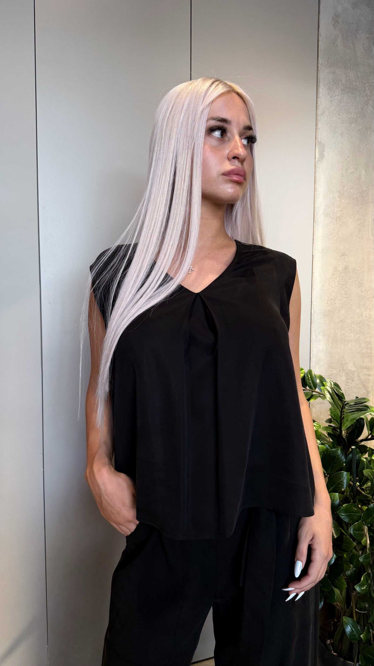  SOPHIA LYOCELL SET BLACK - Vesta Donna 