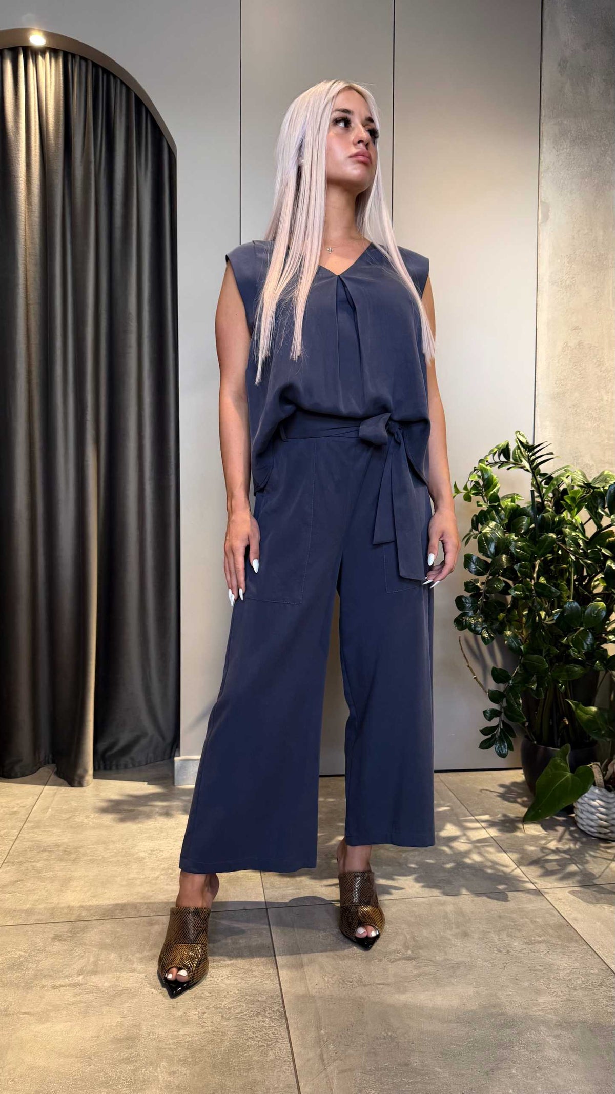  SOPHIA LYOCELL SET BLUE - Vesta Donna 