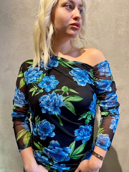  SECRET GARDEN DRESS BLUE - Vesta Donna 