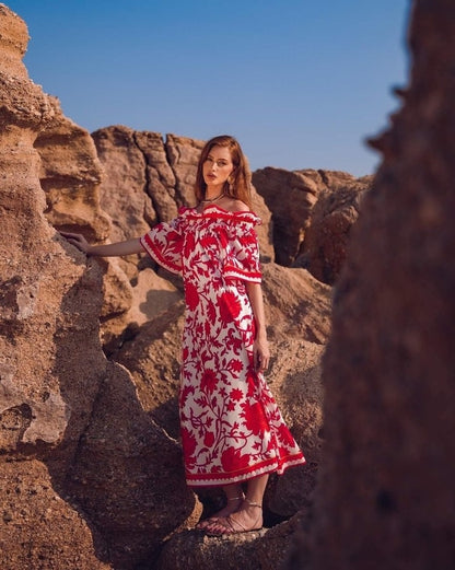  AUDREY LONG DRESS - Vesta Donna 