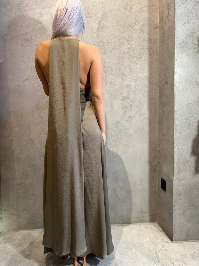  MACEY DRESS KHAKI - Vesta Donna 