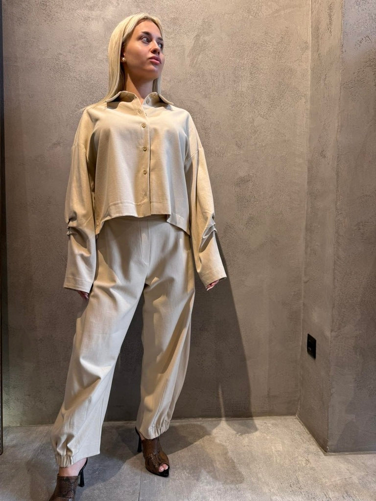  KRISTA PANTS SAND - Vesta Donna 