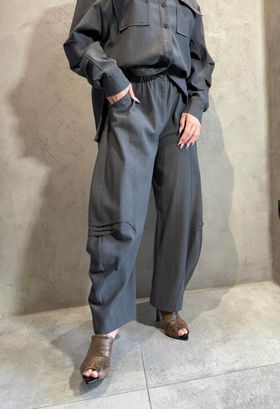  LIZZA PANTS GREY - Vesta Donna 