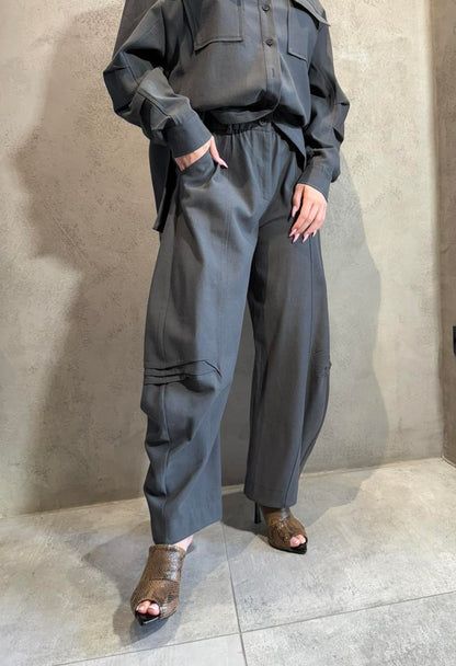  LIZZA PANTS GREY - Vesta Donna 