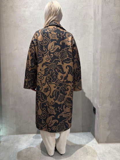  SCARLET LONG COAT BROWN - Vesta Donna 