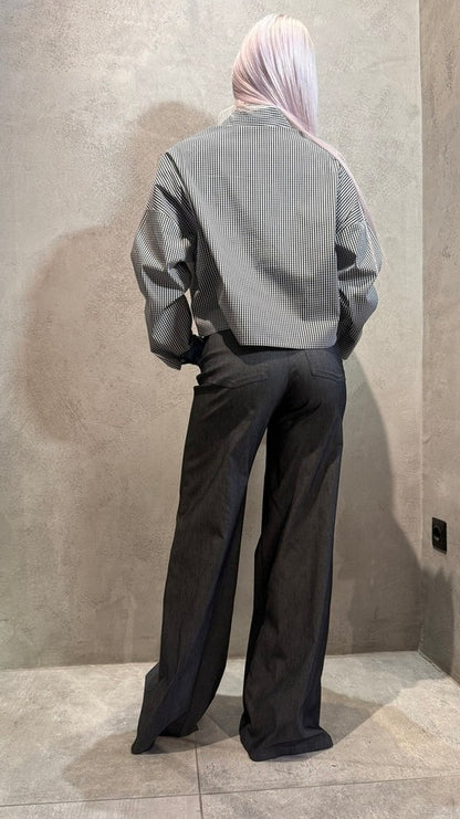  ZETA PANTS DARK GREY - Vesta Donna 
