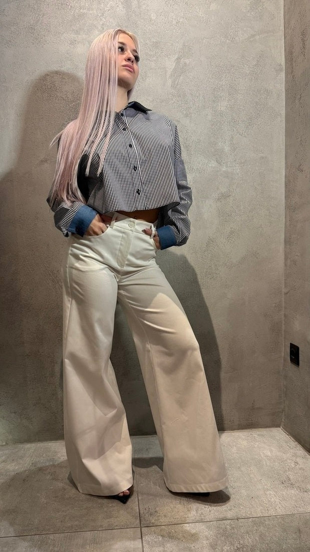  ZETA PANTS WHITE - Vesta Donna 