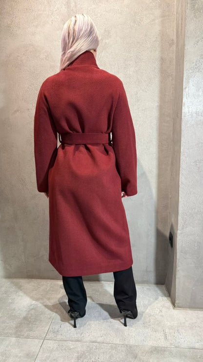  ALICE COAT BORDEAUX - Vesta Donna 