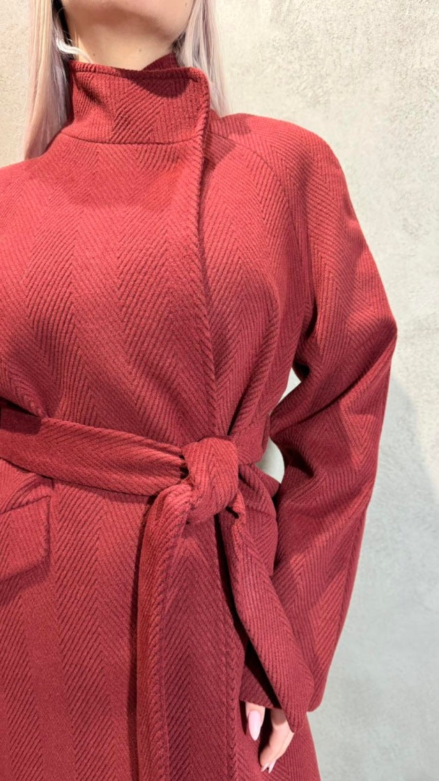  ALICE COAT BORDEAUX - Vesta Donna 