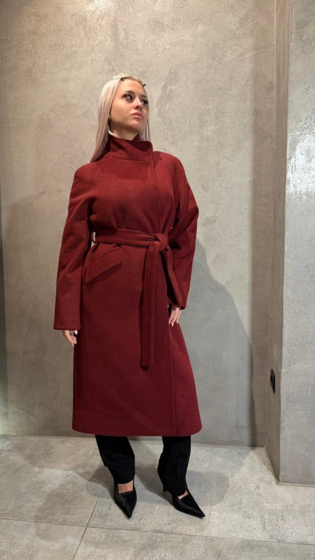 ALICE COAT BORDEAUX - Vesta Donna 