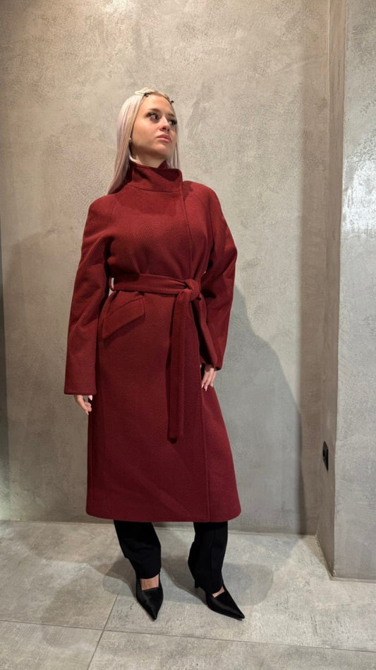  ALICE COAT BORDEAUX - Vesta Donna 