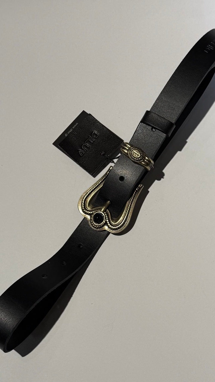  IVY BELT BLACK GOLD - Vesta Donna 