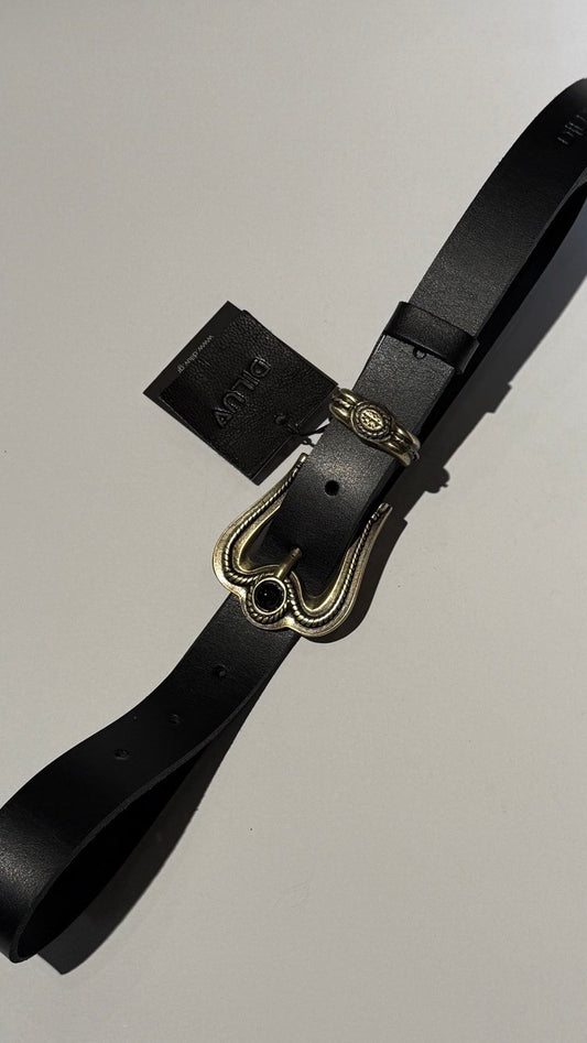  IVY BELT BLACK GOLD - Vesta Donna 