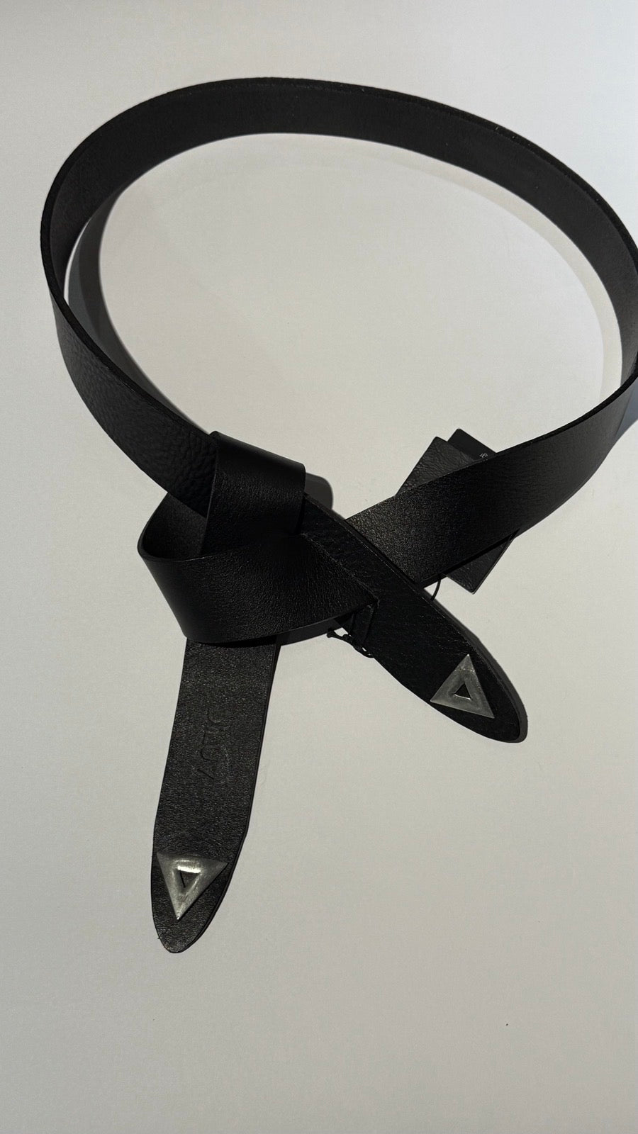  LEILA BELT BLACK SILVER - Vesta Donna 